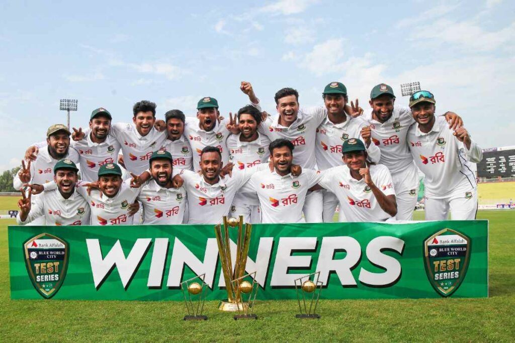 Bangladesh won the Test series against Pakistan