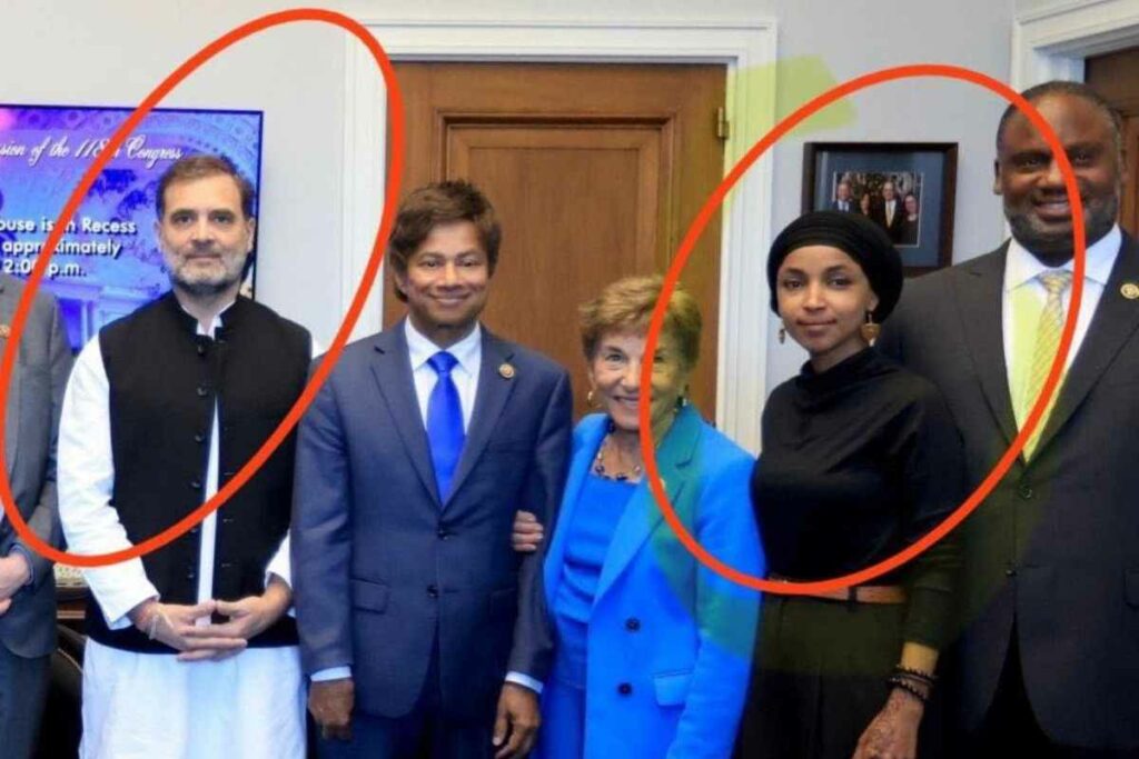 Rahul Gandhi met MP Ilhan Omar in America