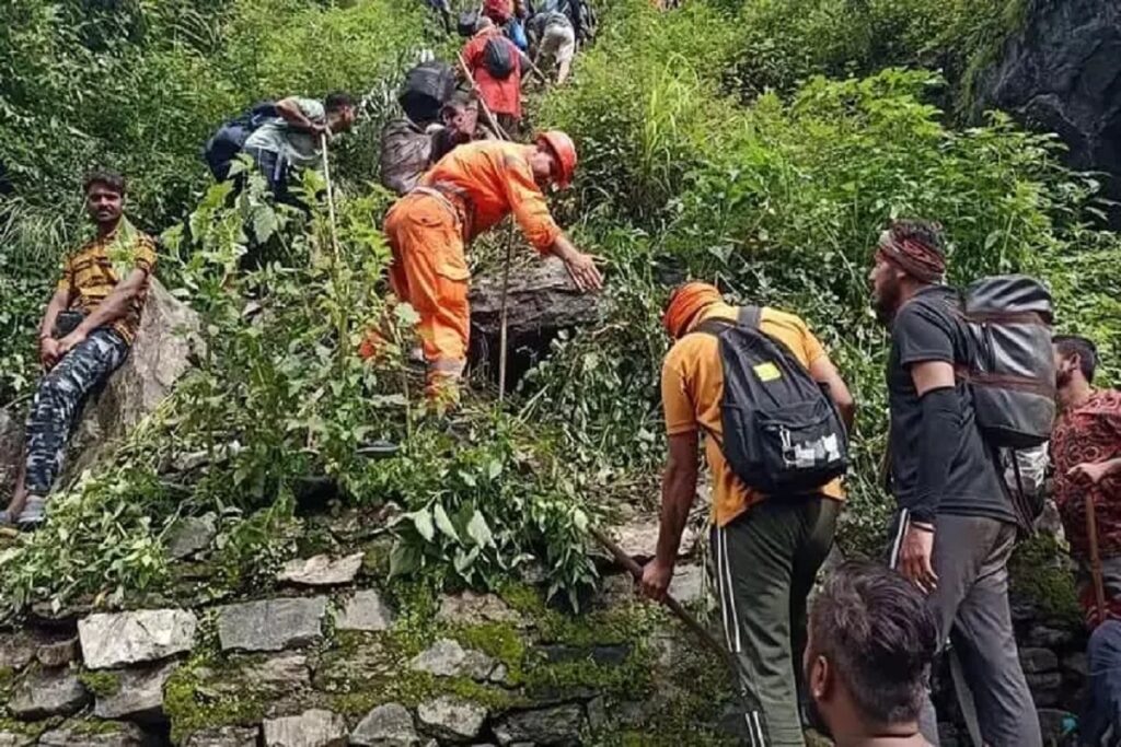 Landslide on Kedarnath Dham