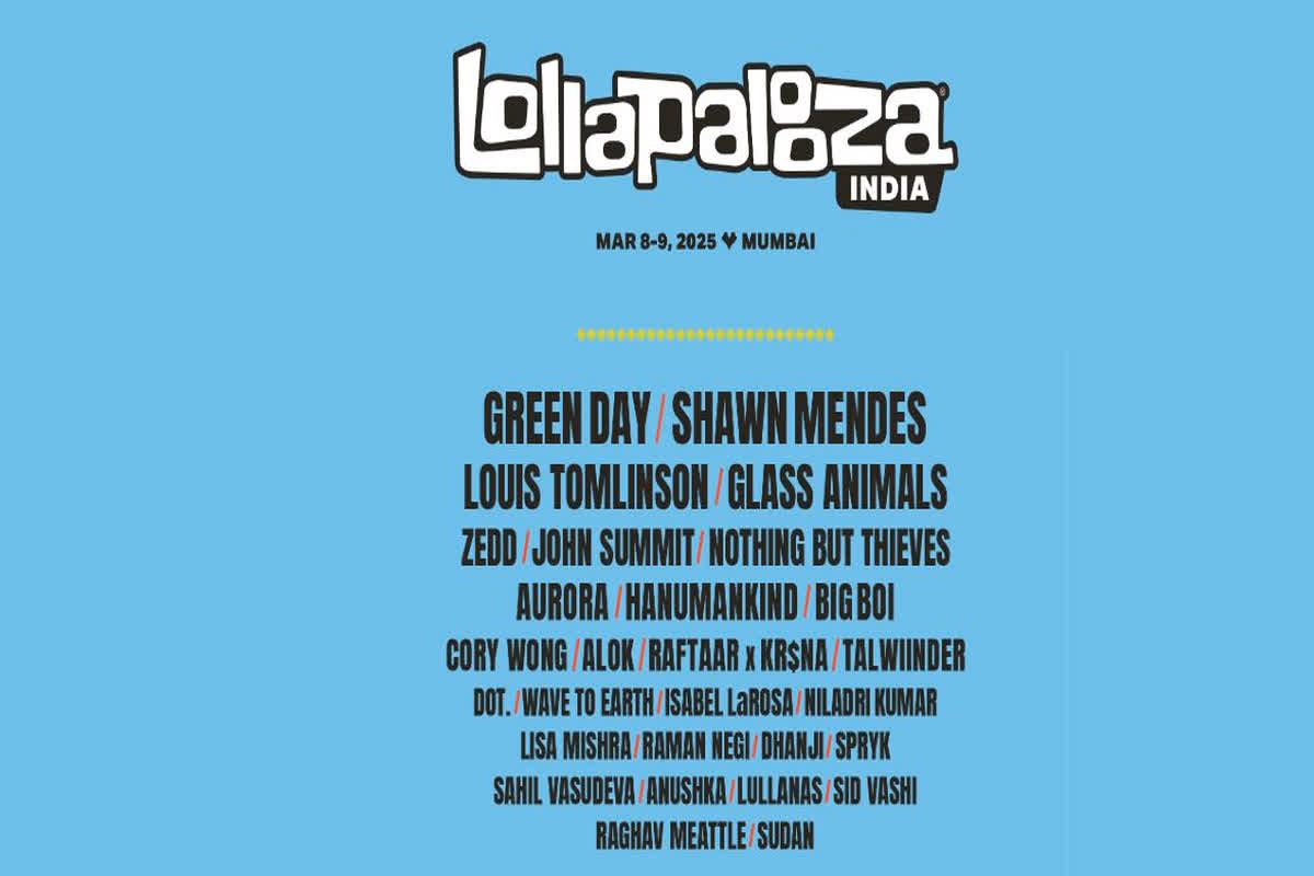 Lollapalooza India 2025 tickets: होने जा रहा संगीत का ‘महाकुंभ’, ग्रीन डे, शॉन मेंडेस, हनुमानकाइंड जैसे कलाकार देंगे प्रस्तुति, जानें कैसे खरीदें टिकट