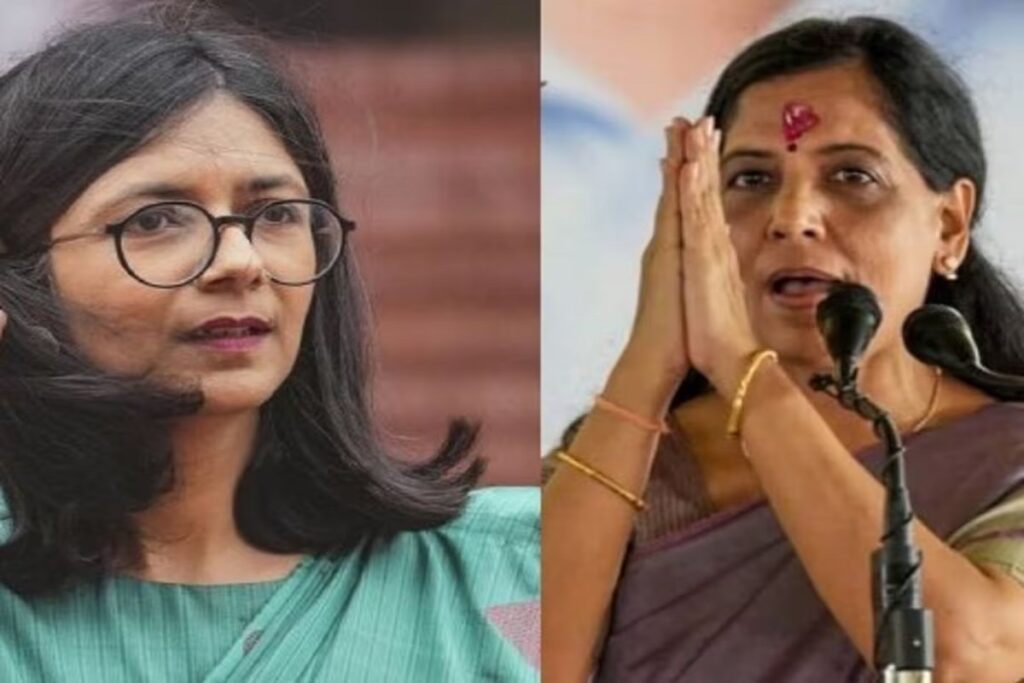 Swati Maliwal angry on Sunita Kejriwal