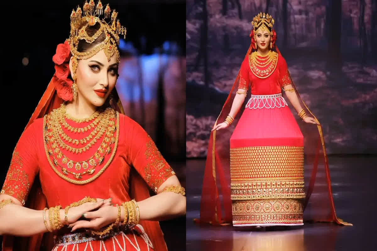 Urvashi Rautela Manipuri Look: सुर्ख लाल जोड़ा और 24 कैरट सोने की पोटलोई…’मणिपुरी दुल्हन’ बनकर उर्वशी रौतेला ने रचा इतिहास, देखें वीडियो