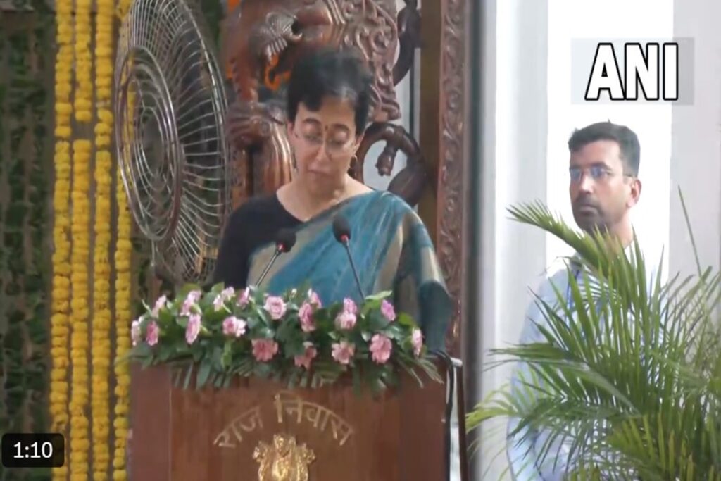 Delhi New CM Atishi Oath Ceremony