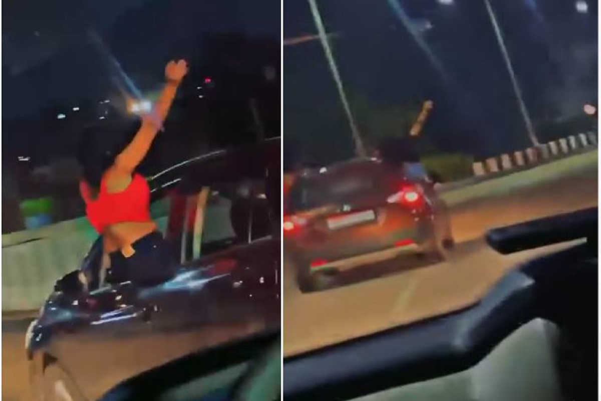 Drunked Girls video: देर रात चलती कार में ऐसा काम कर रही थीं युवतियां, पीछे से किसी ने शूट कर लिया वीडियो