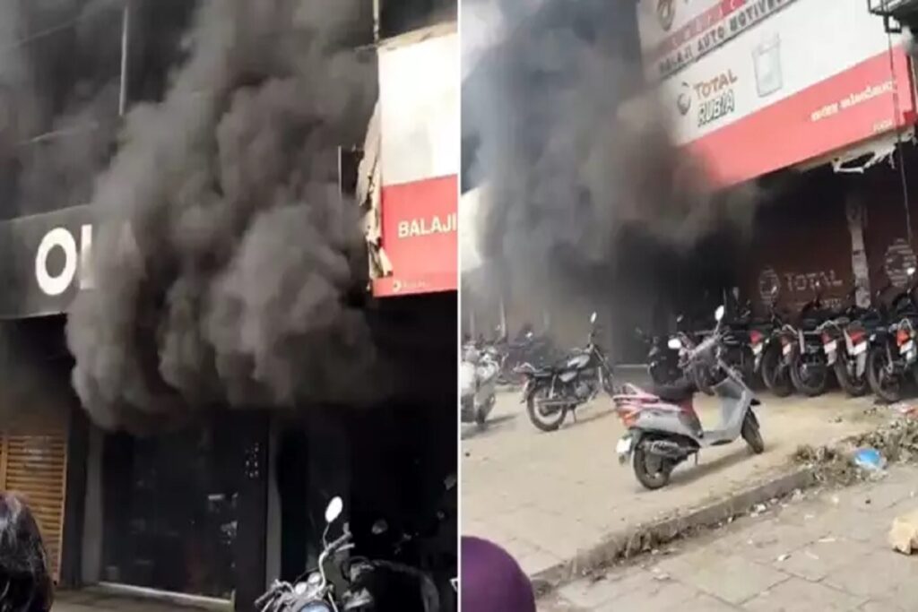 Fire in Ola Showroom