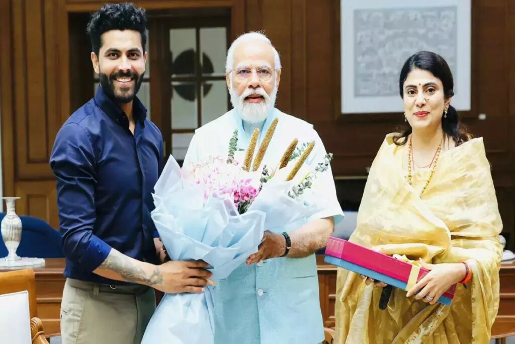 Cricketer Ravindra Jadeja joins BJP