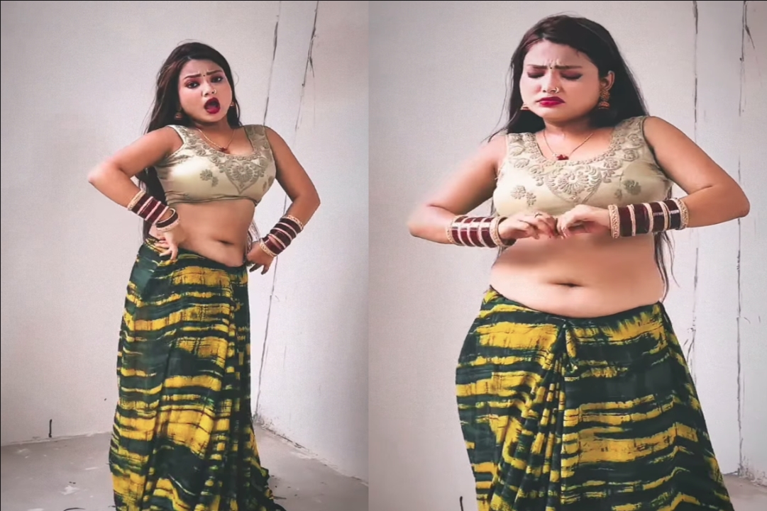 Bhabhi Latest Hot Sexy Video : भाभी की अदाएं देख उड़ गए लोगों के होश.. कैमरे के सामने ही करने लगीं इशारे, धूम मचा रहा ये वीडियो