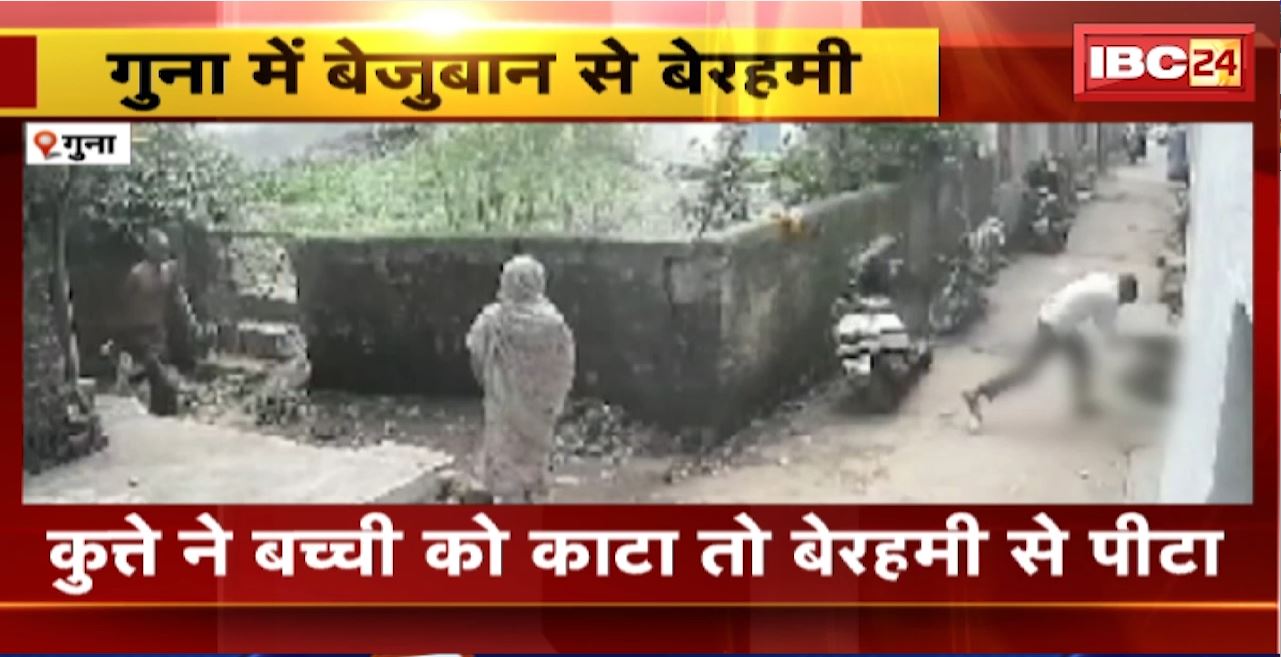 Animal Cruelty in Guna : स्ट्रीट डॉग की बेरहमी से पिटाई। कुत्ते को स्कूटी से बांधकर घसीटा। पिटाई और घसीटने का Video आया सामने