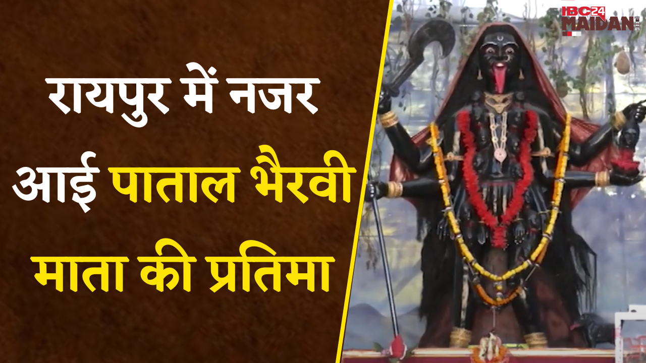 Raipur: इस पंडाल में नजर आई पाताल भैरवी माता की प्रतिमा और 12 ज्योतिर्लिंग | Durga Pandal 2024