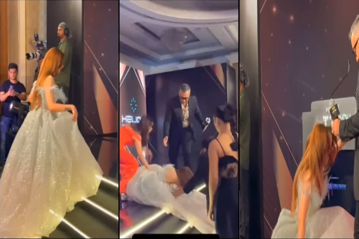 Mahira Sharma Viral Video: अवॉर्ड शो के दौरान स्टेज पर चढ़ते ही धड़ाम से गिरी ‘बिग बॉस 13’ की ये एक्ट्रेस, खूब वायरल हो रहा ये वीडियो