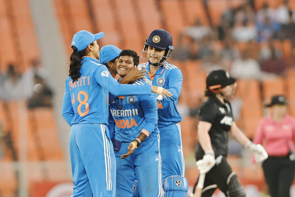 Indian women's team won the first ODI by 59 runs