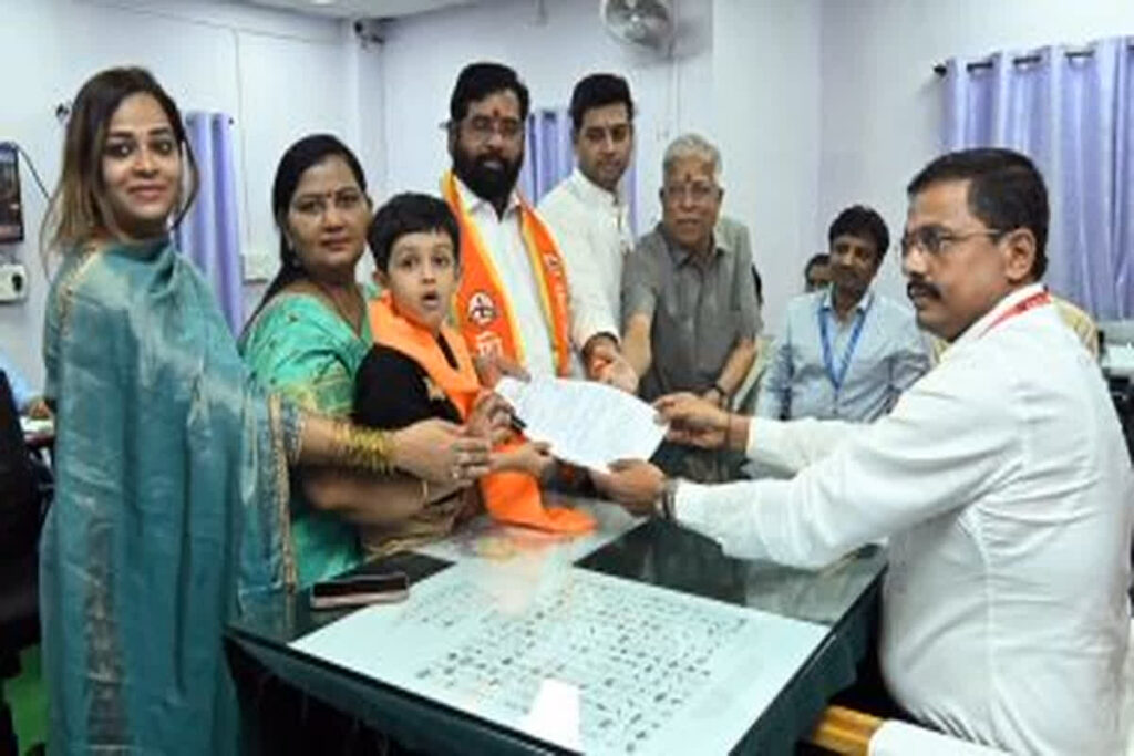 Eknath Shinde Files Nomination