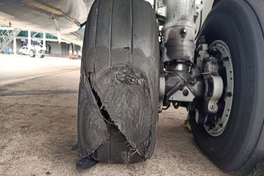 Flight Tire Burst