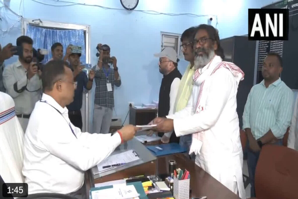 Jharkhand CM Hemant Soren filed nomination