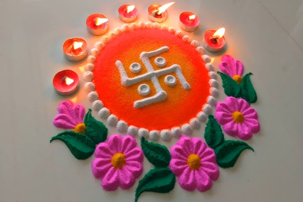 रंगोली डिजायन | Rangoli design for diwali 2024