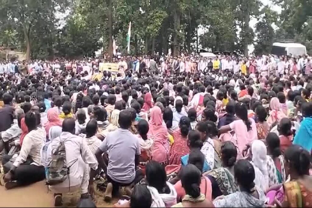 Christian community protest in jashpur