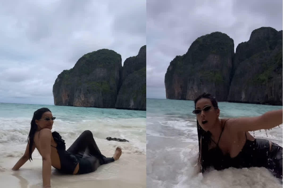 Nia Sharma Hot Sexy Video: जलपरी बनकर समंदर किनारे अठखेलियां लगाती दिखी निया शर्मा, किलर लुक से नहीं हटा पाएंगे नजर