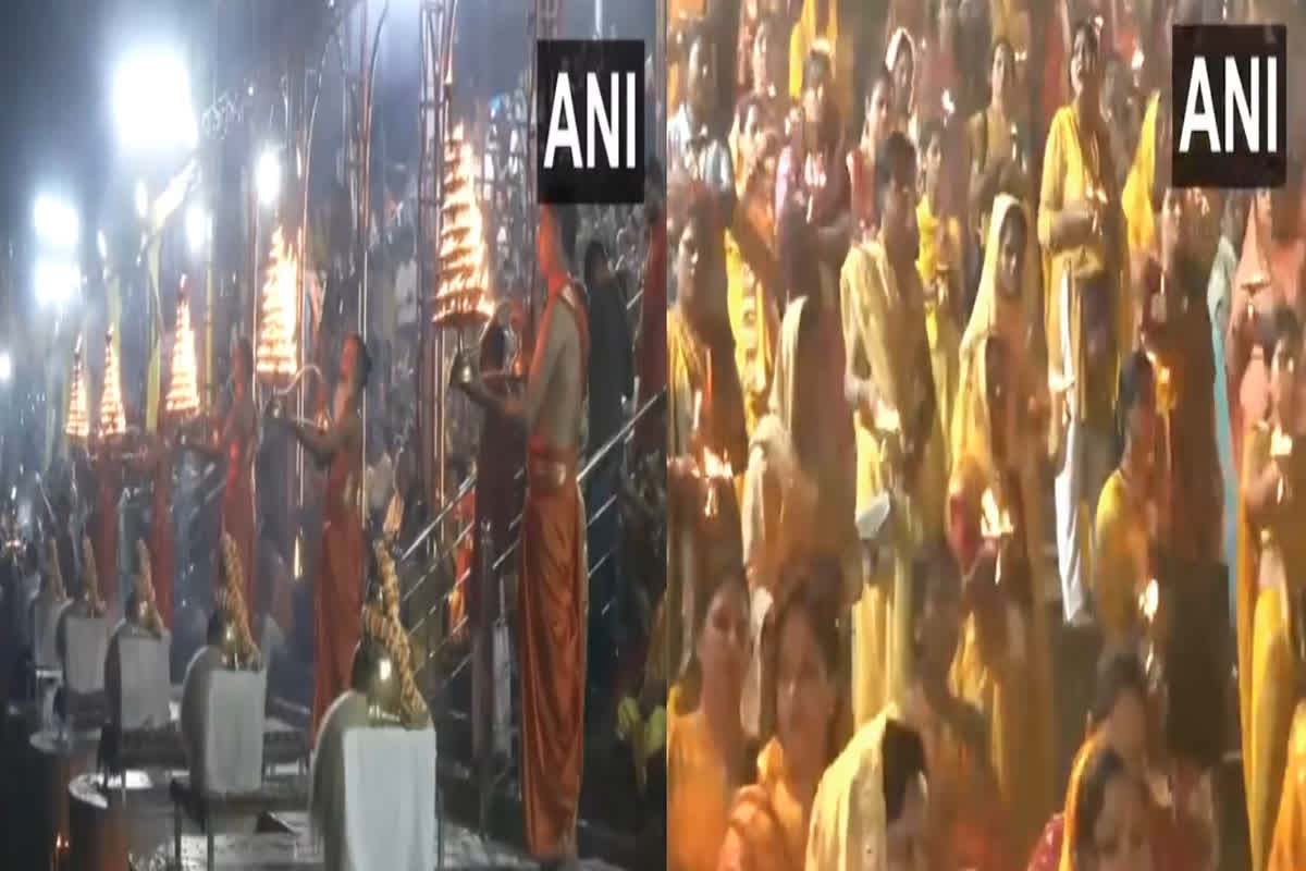 Ayodhya Saryu Aarti Live: दीपोत्सव से पहले जगमगाया सरयू घाट.. बड़ी संख्या में महिलाओं समेत हजारों लोगों ने की आरती, देखें वीडियो