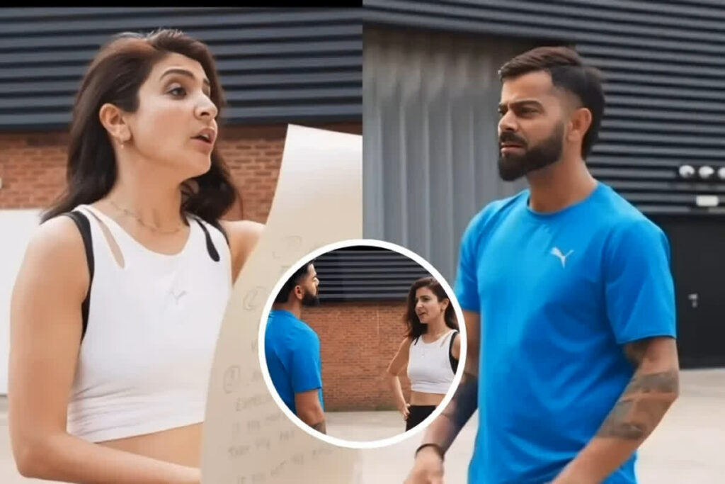 Virat Anushka Playing Gully Cricket Viral Video