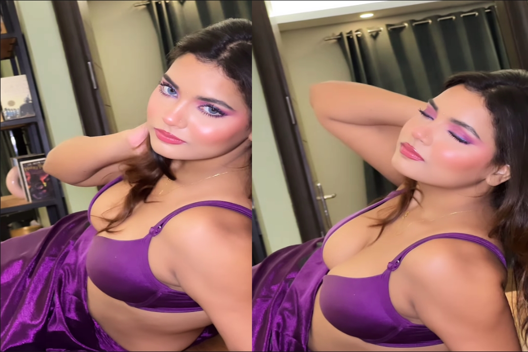 Indian Bhabhi Sexy Video : भाभी ने बिखेरा हुस्न का जलवा.. कैमरे के सामने दिए कातिलाना सेक्सी पोज, वीडियो देख आपके भी उड़ जाएंगे होश