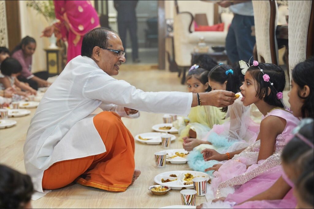 Kanya Bhoj at Shivraj Singh House