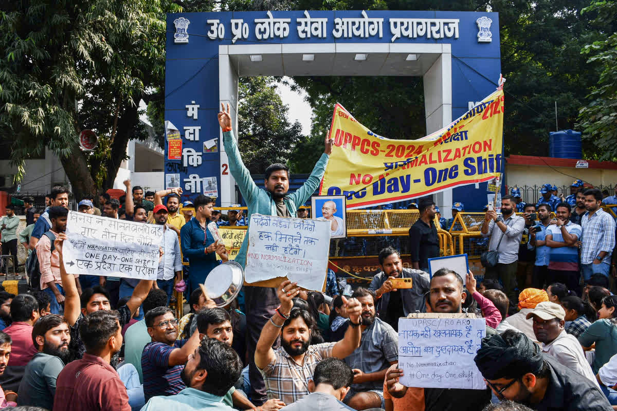 UPPSC Student Protest