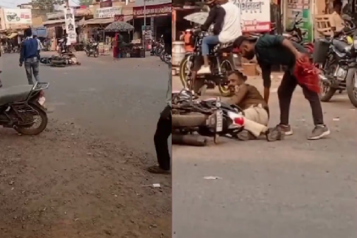 Viral Video: अपनी ही बाइक नहीं संभाल पाए पुलिस आरक्षक, शराब के नशे में दौड़ाई बाइक, वीडियो देखकर आपको भी नहीं होगा यकीन