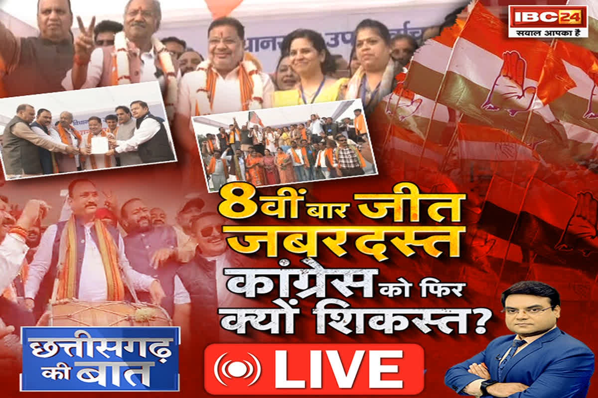 CG Ki Baat: 8वीं बार जीत जबरदस्त..Congress को फिर क्यों शिकस्त? रायपुर दक्षिण में बीजेपी की लगातार 8वीं जीत के मायने क्या हैं ?