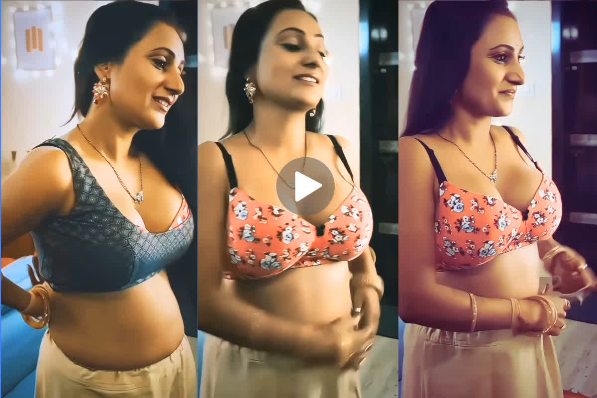 Marathi bahu in bra and petticoat hot and bold viral video