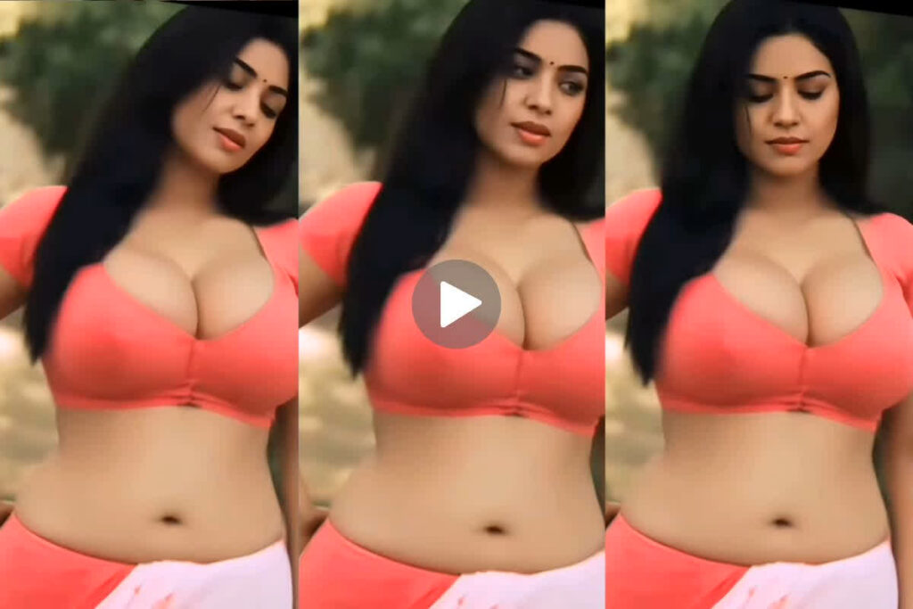 Bhojpuri hot bhabhi in red bra and saree leaked private video