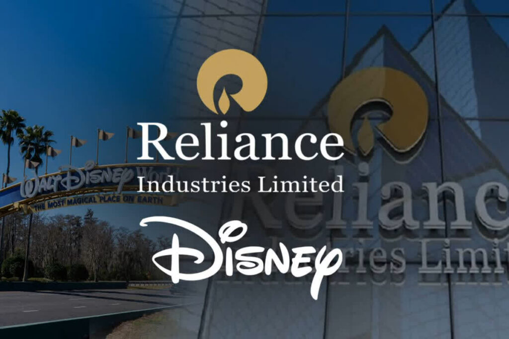 reliance and disney merger share price today