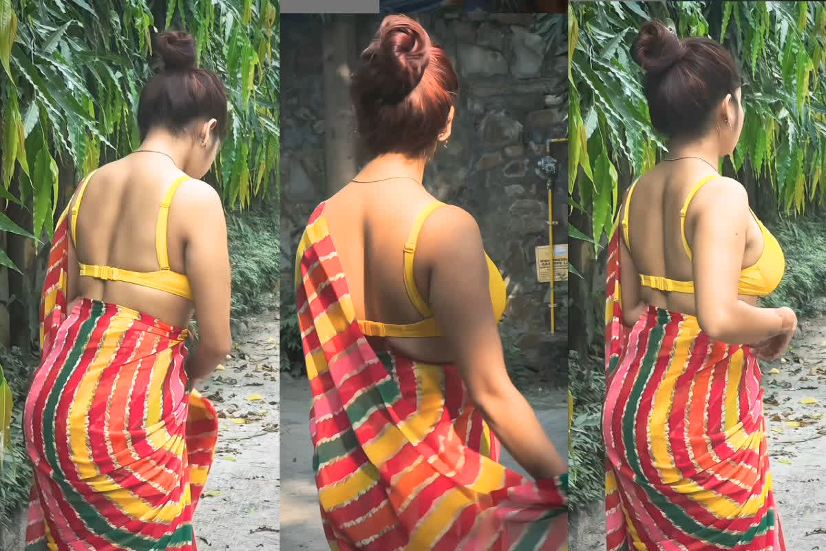 Hot indian bhabhi bold Video: बिना ब्लाउज सिर्फ ब्रा पहनकर कैमरे के सामने आई ये इंडियन भाभी.. मदमस्त अदाओं ने यूजर्स को किया घायल, आप भी देखें