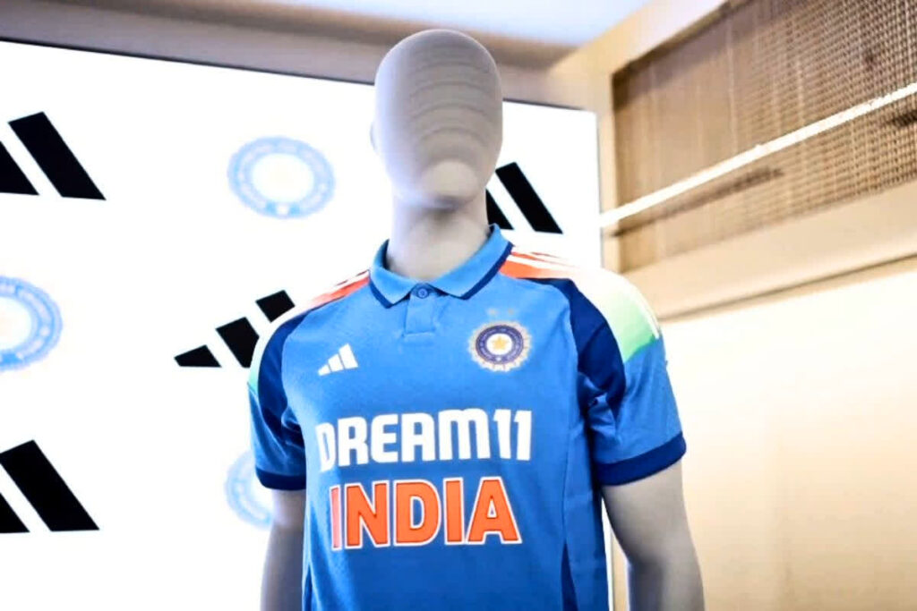 new ODI jersey of Indian cricket team