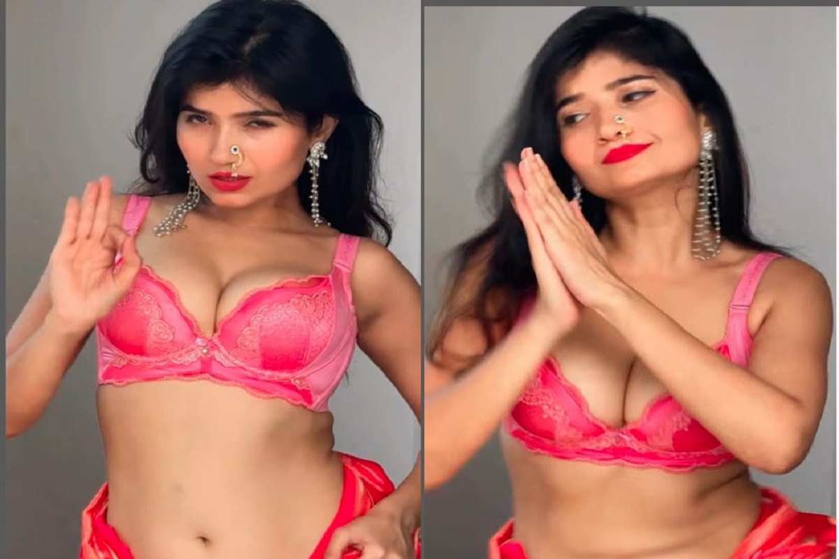 Bhojpuri girl sexy video in pink bra