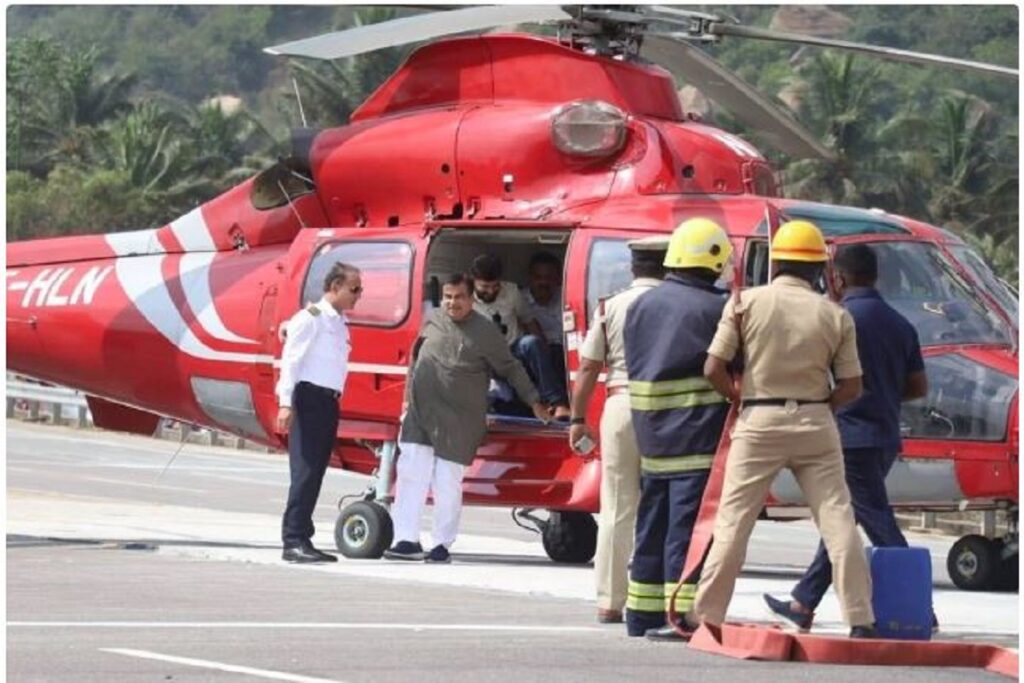 Nitin Gadkari's helicopter inspected by EC