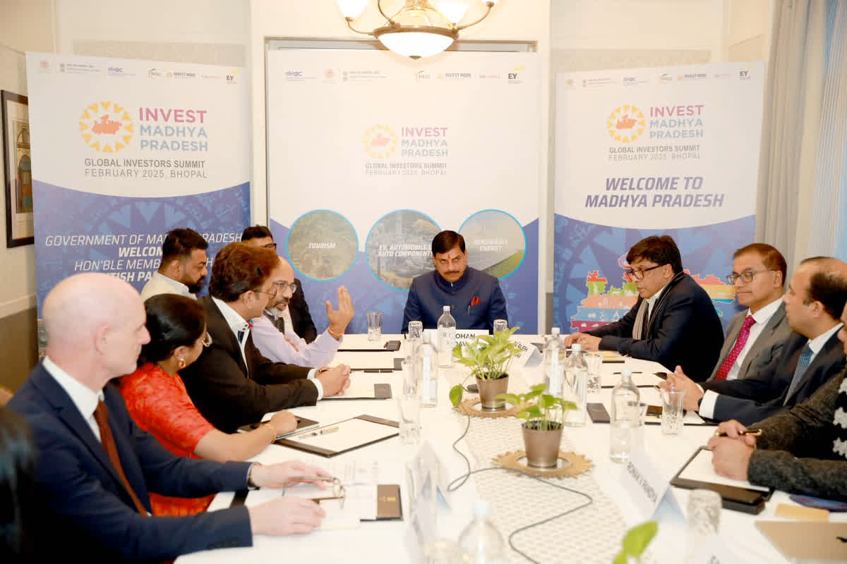 CM Mohan Yadav Meeting With Investors