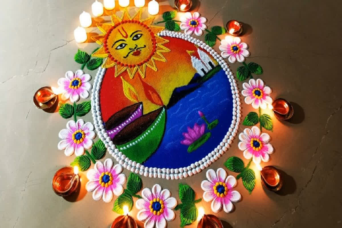 Chhath Puja 2024 Rangoli Designs: छठ पूजा के शुभ अवसर पर घर के आंगन में बनाएं रंगोली की ये खूबसूरत डिजाइन, देखते ही हर कोई करेगा तारीफ