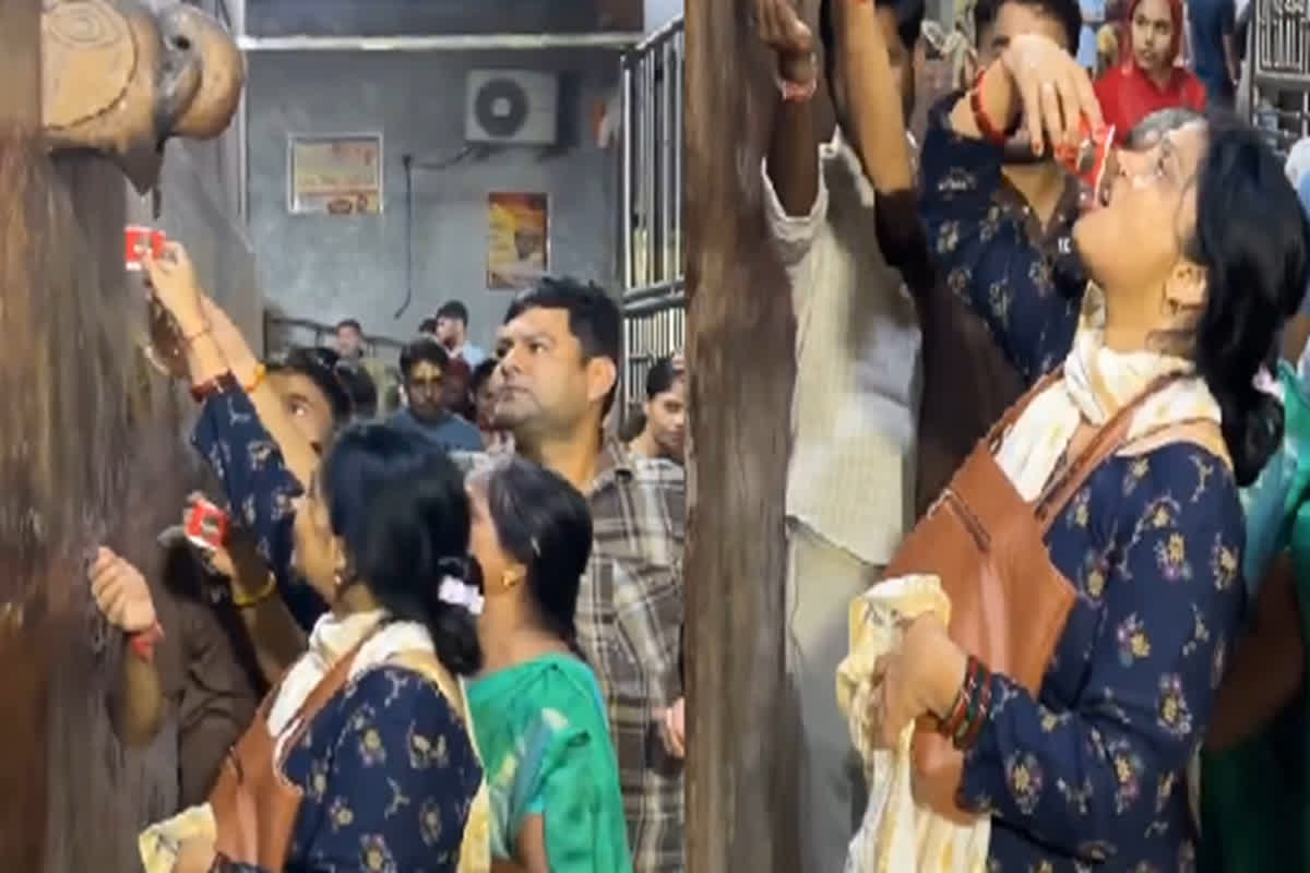 Viral Video: मंदिर की दीवार से बहने लगी चरणामृत की धारा ! पीने के लिए टूट पड़े श्रद्धालु, जानें क्या है इस वायरल वीडियो की सच्चाई
