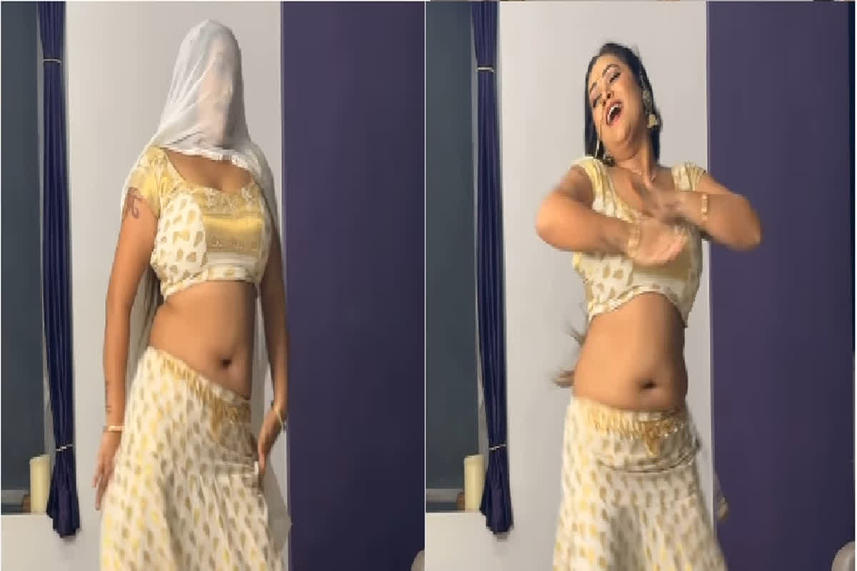 Desi Bhabhi Viral Dance Video : लो वेस्ट लहंगा पहन देसी भाभी ने किया कातिलाना डांस, वीडियो ने सोशल मीडिया पर लगाई आग