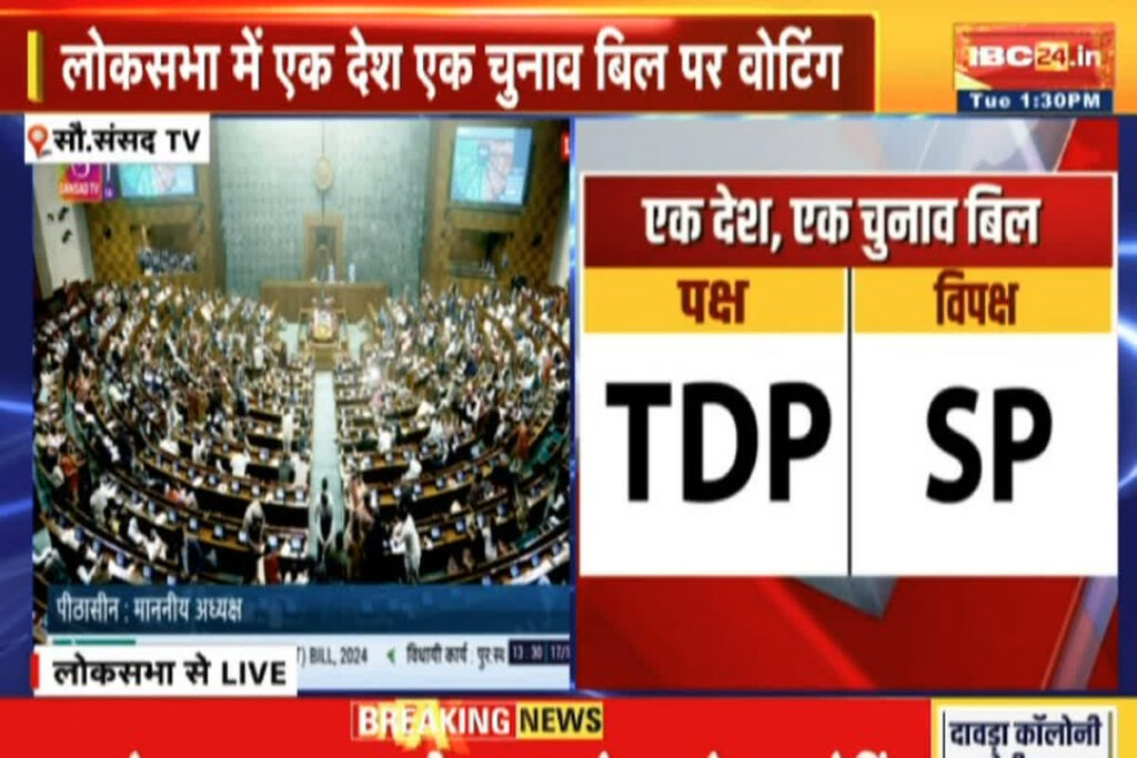 One nation one election bill introduced Live Update| Photo Credit: IBC24 File