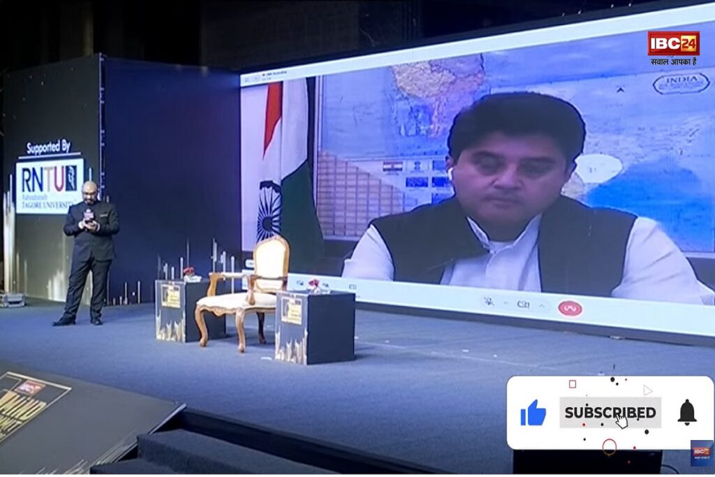 Union minister jyotiraditya scindia in IBC24 MIND SUMMIT