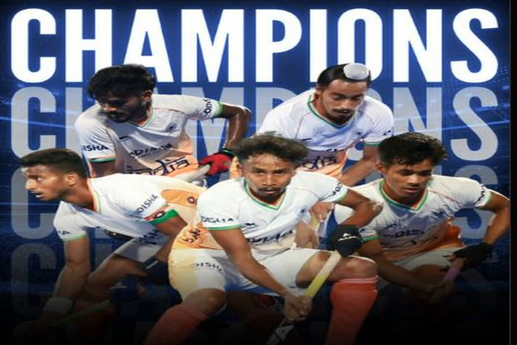 एशिया कप में भारत ने पाकिस्तान को हराया. Image Credit : Hockey India League X Handle