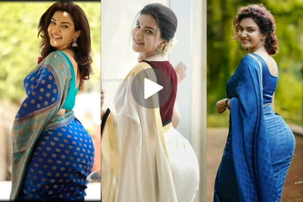 Honey Rose in Saree Hot and Bold Viral Video