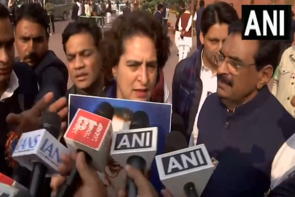 Priyanka Gandhi challenges BJP MPs| Photo Credit: ANI