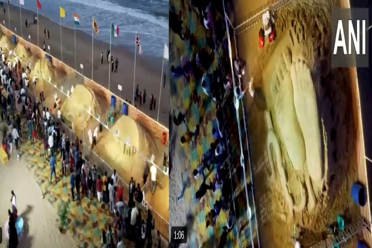 International Sand Art Festival 2024: 5 दिवसीय अंतर्राष्ट्रीय रेत कला महोत्सव की शुरुआत, रेत कलाकारों ने चंद्रभागा बीच पर बनाई अद्भुत कलाकृतियां
