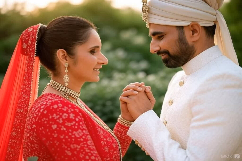 Sania Mirza Husband Name Photo / सानिया मिर्जा ने थामा मोहम्मद शमी का हाथ...कर ली शादी? Image Source: Star Mahal Tv