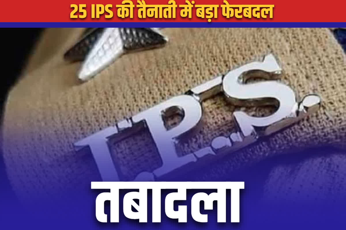 IPS Latest Transfer & New Postings: एक साथ 25 IPS अफसरों का तबादला.. इस तेजतर्रार भापुसे अधिकारी को मिला CID क्राइम चीफ का जिम्मा