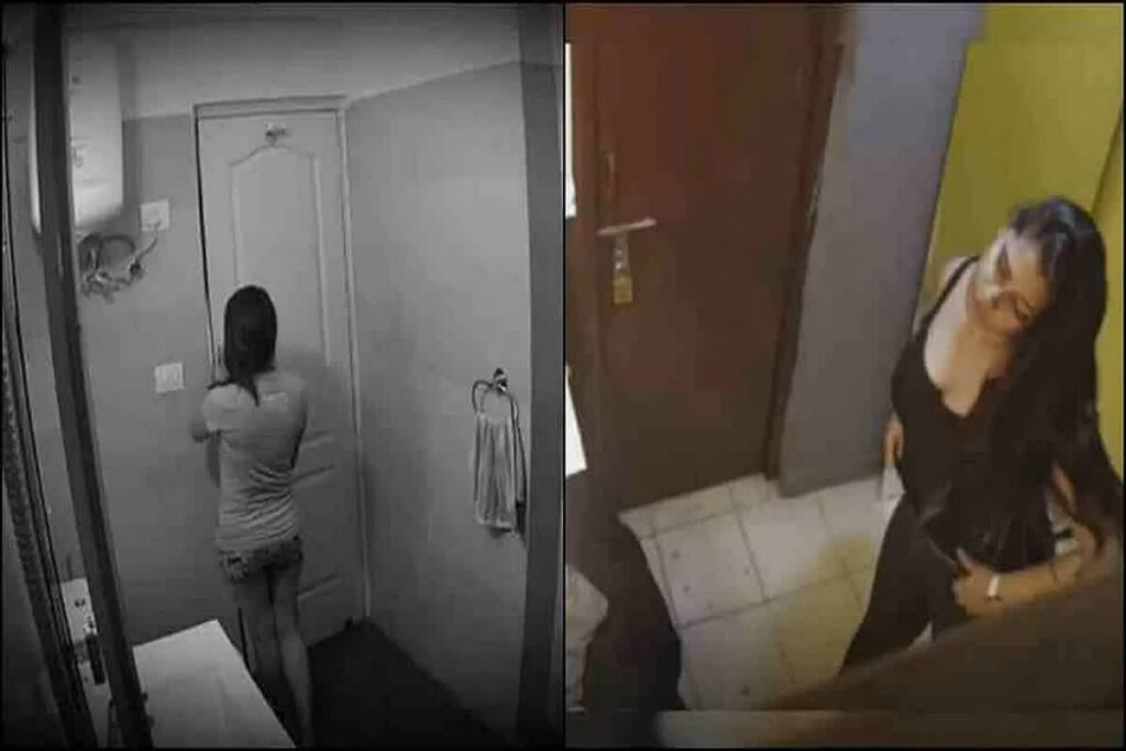 CCTV Camera Install in front Girls Bathroom