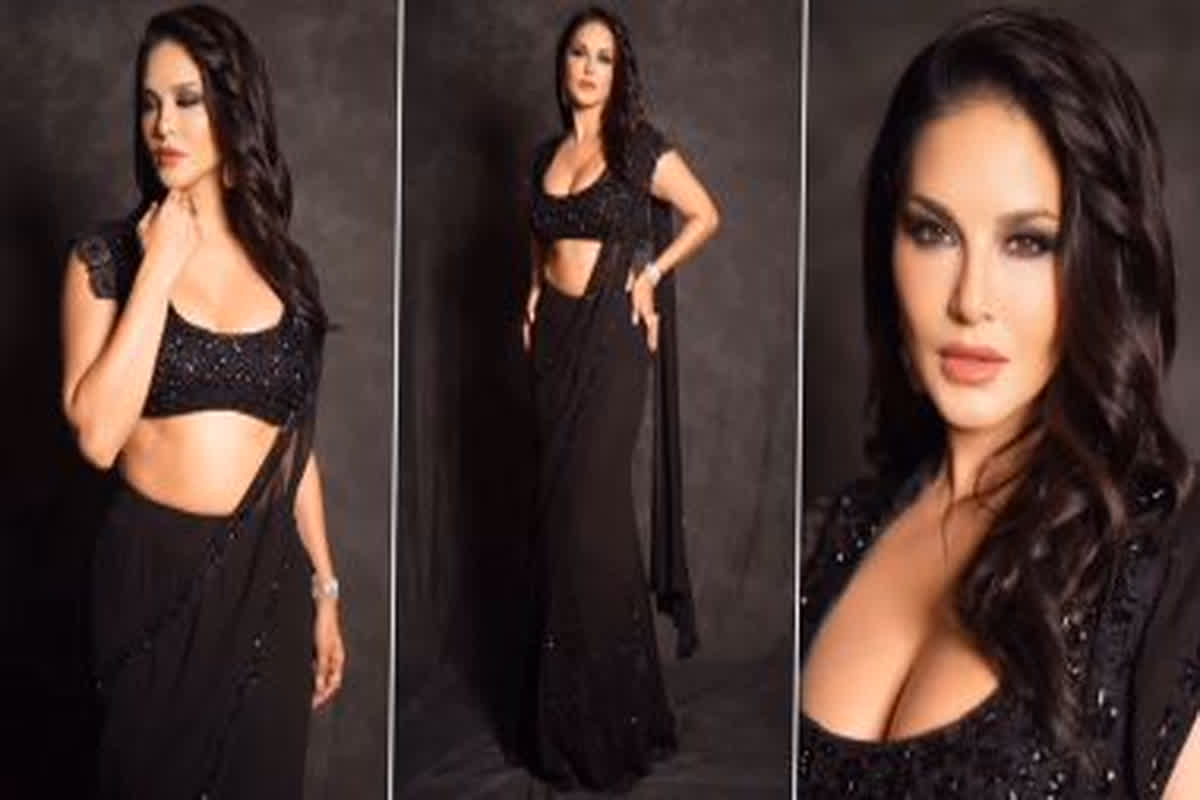 Sunny Leone Hot Video: देसी लुक में बला की खूबसूरत लगी Sunny Leone, ब्लैक साड़ी में शेयर किया बोल्ड वीडियो, देखें यहां