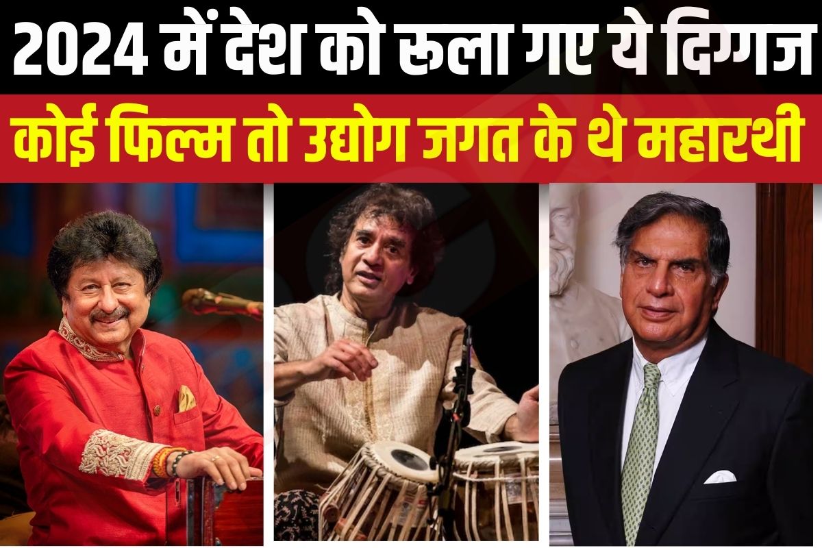 Year Ender 2024: साल 2024 में देश की आंखें नम कर ये दिग्गज, अपने-अपने क्षेत्र में थे महारथी, एक ने तो महज 20 वर्ष में दुनिया को कहा अलविदा